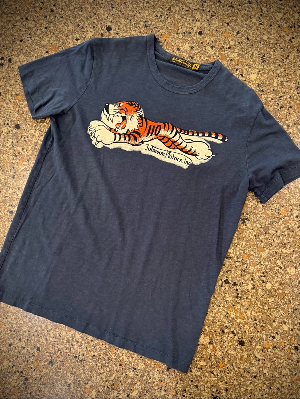 Johnson Motors “Tiger 110” vintage slub moto tee. NWOT